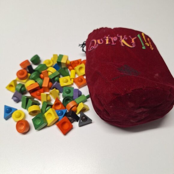 Quirky Replacemsmt Pieces Wooden Colored Family Games America Stacking Shapes - Picture 3 of 6